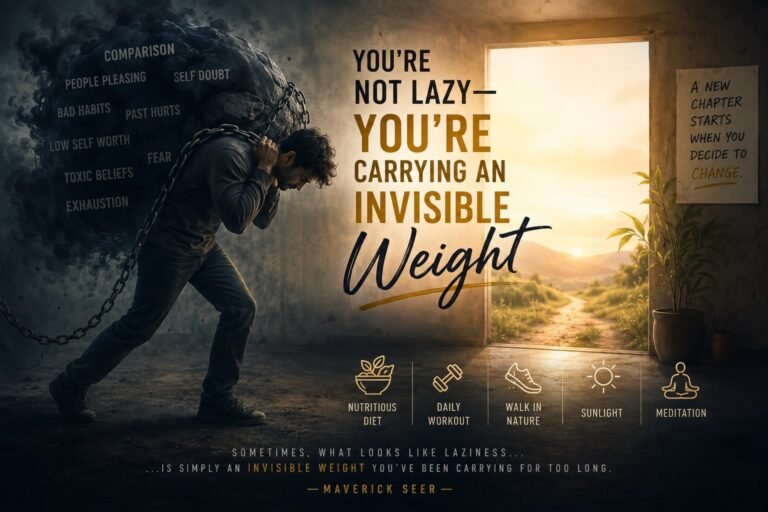 You're Not Lazy. You're Carrying an Invisible Weight.